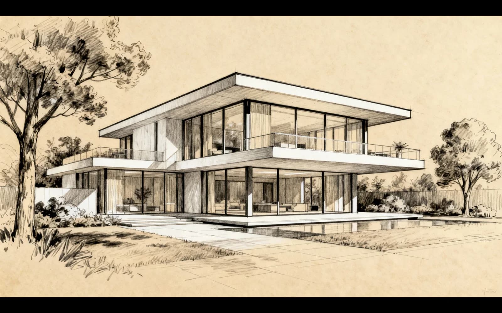 Original architectural sketch