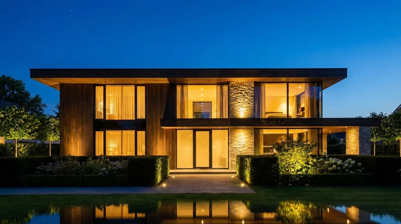 AI Day to Night Changer for Architectural Renders - after