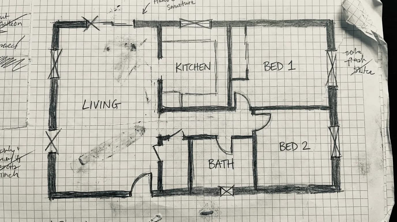 Générateur de Plans d'Étage IA pour Agencements Intelligents - before