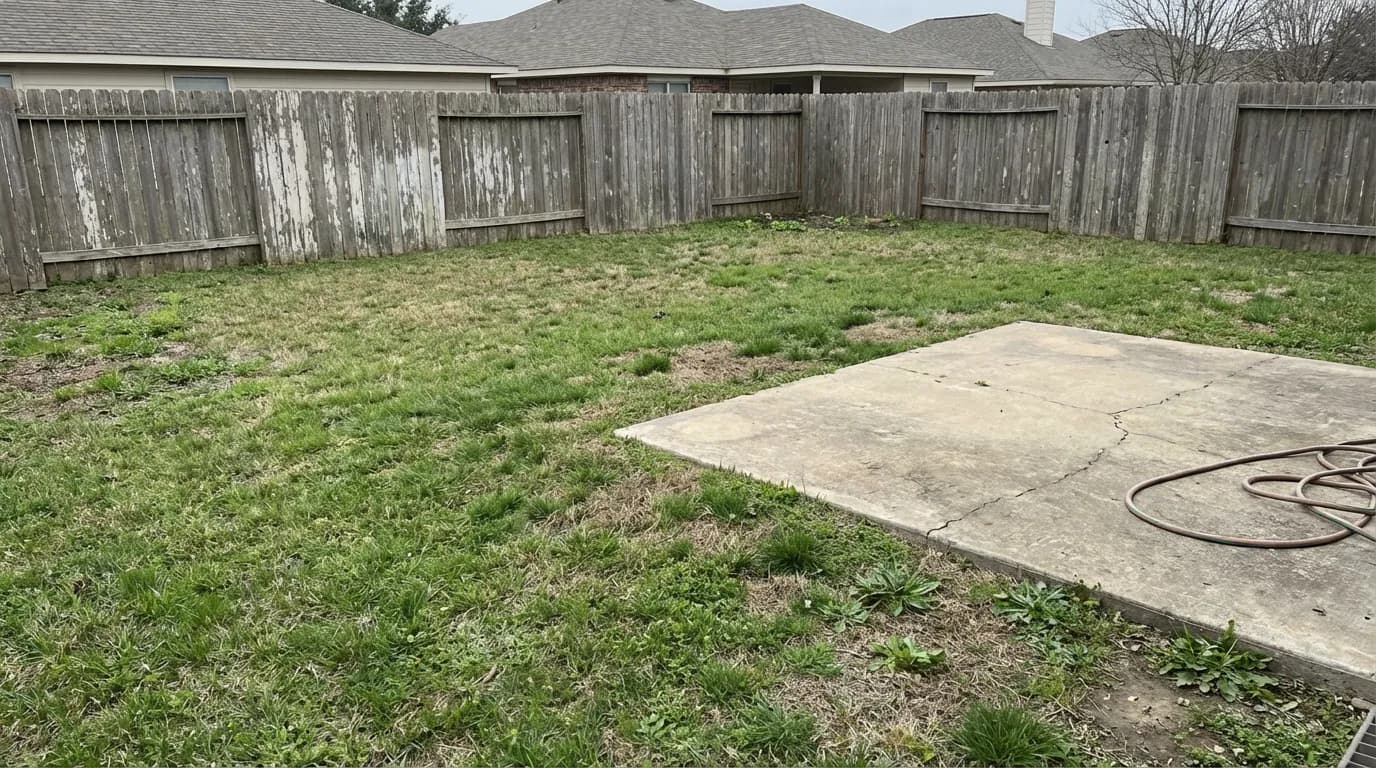 Transformez vos espaces extérieurs avec l'IA Landscape Design - before