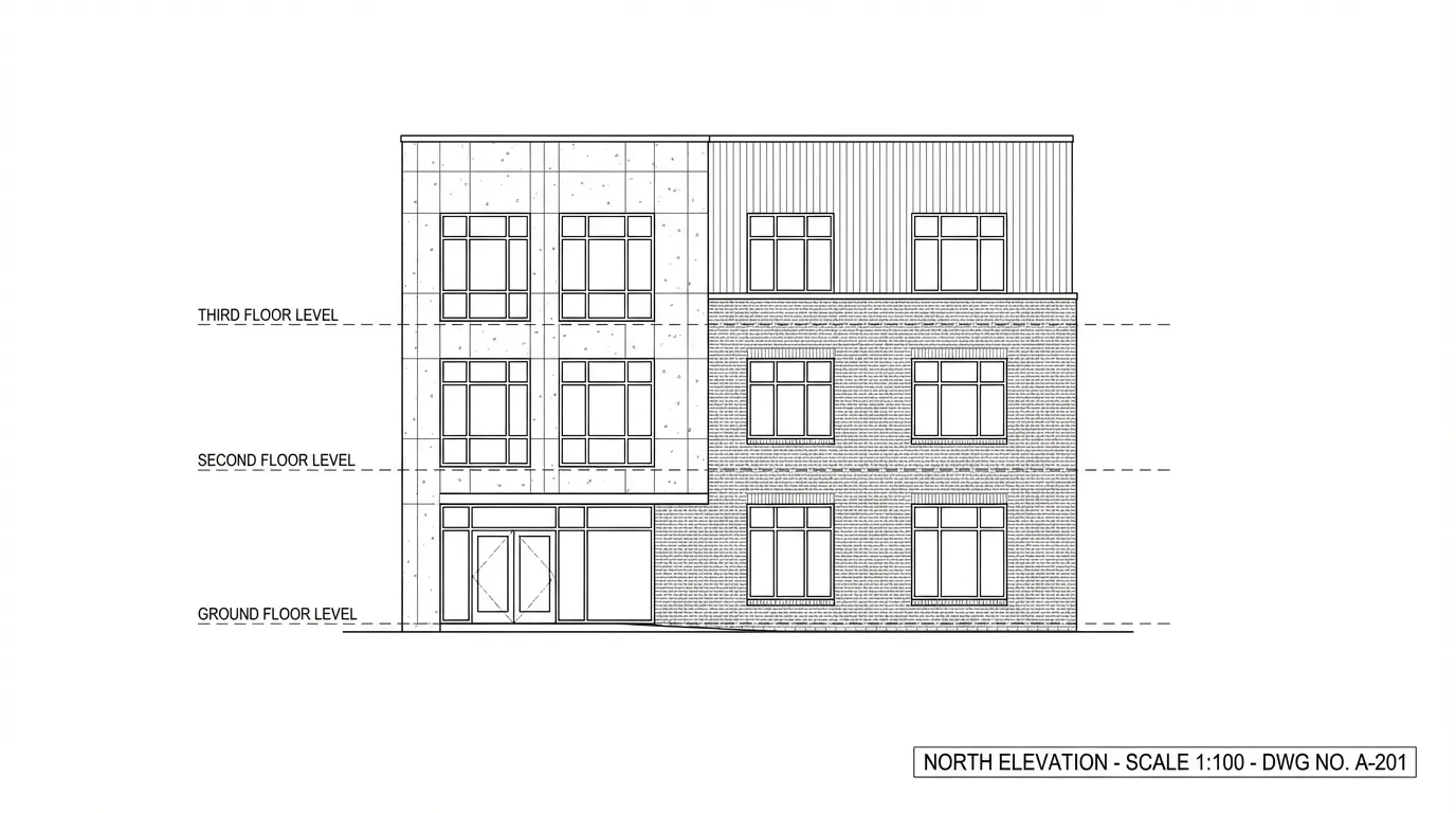 AI Elevation Rendering for Professional Facades - before