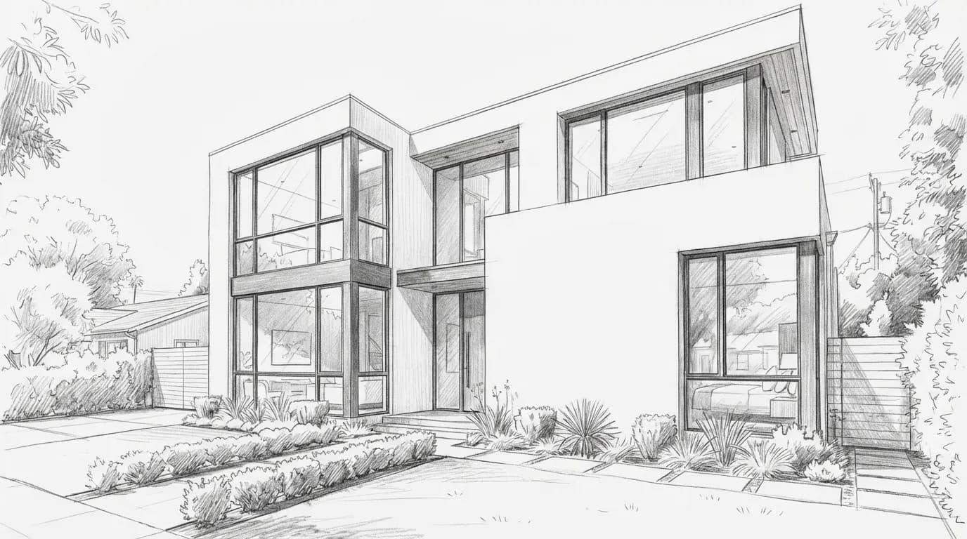 Immagine a Schizzo IA per Disegni Architettonici - after