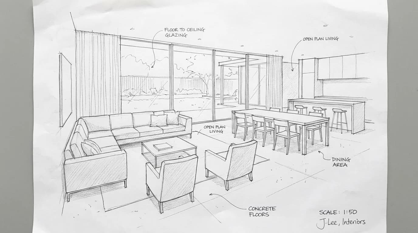 Render de Design de Interiores com IA em Segundos - before