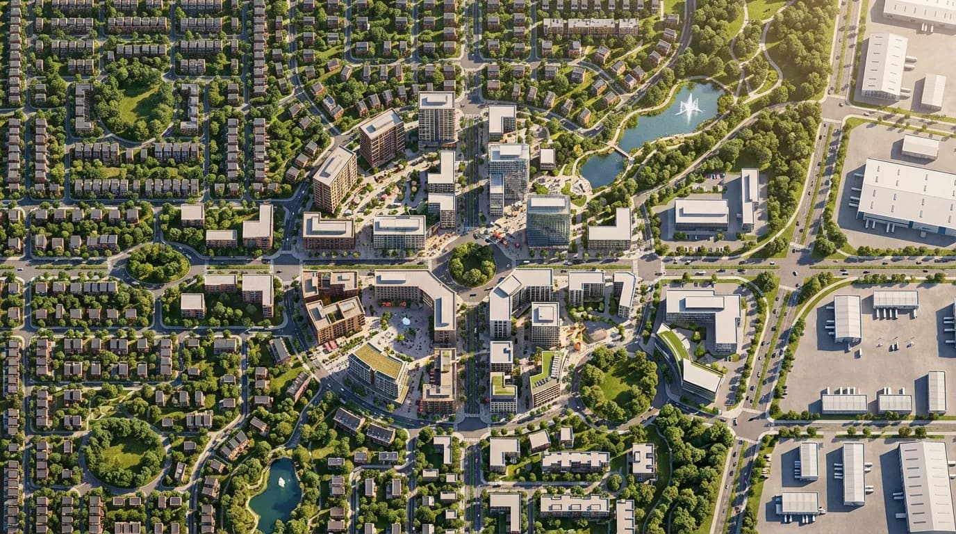 Masterplan AI for Urban Planning Visualization - after