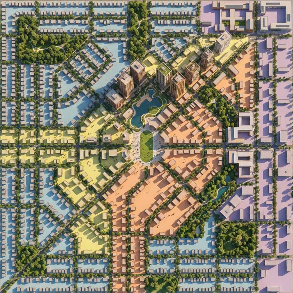 Masterplan KI für Städtebau-Visualisierung Großes Format - result