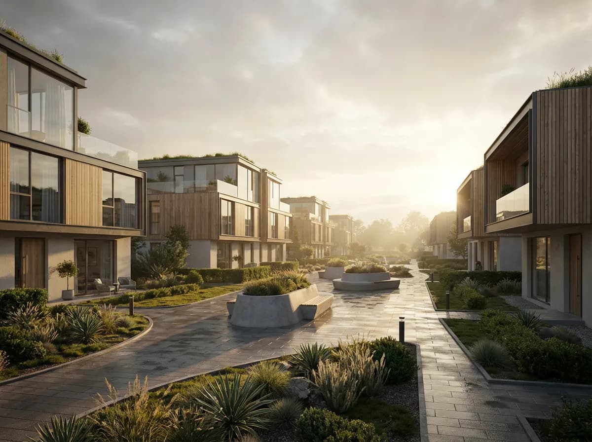 Residential Garden Scene