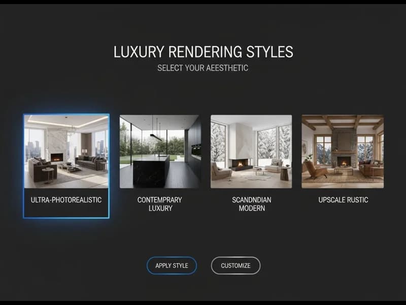 Choose rendering style